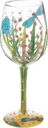 Lolita Dragonfly Summer Artisan Painted Wine Glass Gift, 440 ml