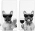 French Bulldog Gifts Wine Kitchen Towels Set of 2, Funny French Bulldog