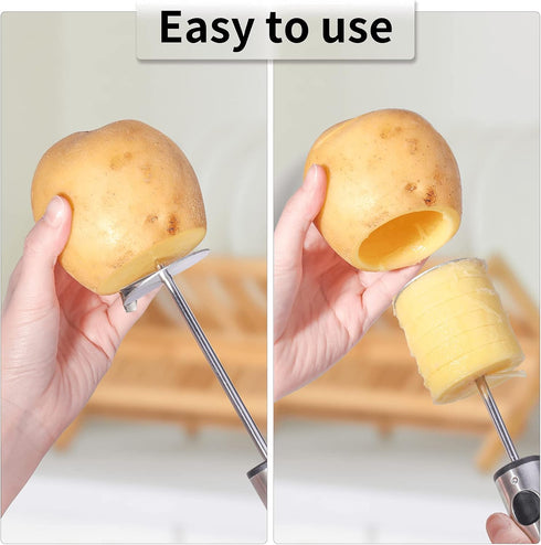 Newness Vegetable Corer with Sharp Blade, Multi-Purpose Veggie Drill for Coring Zucchini, Potatoes, Carrots