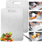 Megecy Titanium Cutting Board Set of 2,100% Pure Titanium Cutting Boards for Kitchen