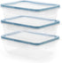 Snapware Total Solution 3-Pack (8.5-Cup) Plastic Food Storage Containers Set, Leakproof & Airtight Locking Lids