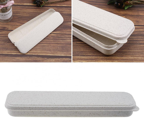 OriGlam Portable Flatware Box, Travel Tableware Storage Box, Utensil Case Lunch Bag Flatware Box