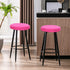 4PCS 13-16 Inch Deisy Dee Round Bar Stool Seat Covers Stretch Round Chair Covers for Stool Chair (hot Pink)