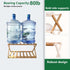 2 (2 Tier Bamboo Shoe Rack,Portable Folding Shoe Storage Rack,Without Installation Small Shoe Rack Perfect