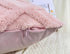 Set 2 26x26,Soft of Faux Fur Extra Large Pink Throw Pillow Covers Checkborad Pattern Decorative Boho Pillow Cover Case