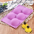 Newk 5 Holes Semi Sphere Silicone Mold, 3 Packs 5-Cavity Half Sphere Mold for Chocolate Bombs, Cake
