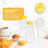 KEJJNYER 12 Pack 12 oz, Dispensing(350ml /12oz) Honey Bear Bottle Reusable Plastic Honey Bear Jars Bulk with Yellow