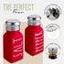 Red Salt and Pepper Shakers Set by Brighter Barns, Modern Farmhouse Kitchen Decor with Stainless Steel Lid
