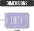 Dishwasher Magnet Clean Dirty Sign, Clean/Dirty Magnetic Signs for Stainless Steel Dishwasher, Lavender