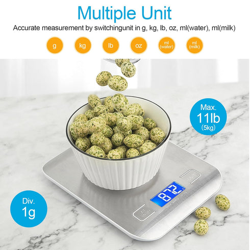 Digital Food Scale, Kitchen Scale, Gram Scale, Weight Scale, Coffee Scale, Digital Kitchen Small Appliances