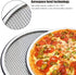 Pizza Screen, 3PCS Aluminum Alloy Seamless Non Stick Mesh Net Baking Tray for Oven, BBQ