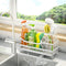 Sponge Holder for Kitchen Sink, Rustproof Sink Caddy Organizer with Dish Brush