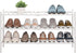 BMOSU 3-Tier Bamboo Extended Shoe Rack Premium Stackable Shoe Shelf Storage Organizer