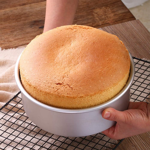10 Inch Round Cheesecake Pan, Aluminum Round Cake Pan with Removable Bottom, Anodized Aluminum Baking Pan