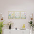 Set 3 ELSKER&HOME Framed Wall Art of Flower Pictures Wall Decor,Floral Wildflower Wall Art Canvas,Bathroom Wall Decor