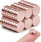 SMARTAKE 45 Pcs Small Round Refrigerator Magnets, 10x2.6mm Neodymium Office Magnets for Fridge, Whiteboard, Rose Gold