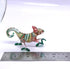 Chameleon Miniature Hand Blown Glass Art Figurines, Collectible Gift Home Decor (3" Red Green)
