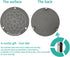 KHASIM Plunger Mat, Strong Water Absorption Drying Mat for Toilet Plunger, Drip Tray for Bathroom (Gray)