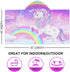 30" 50", Bonsai Tree Unicorn Beach Towel, Unicorn Towel for Girls with Hood, Rainbow Unicorn Hooded Towel for Kids x