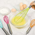 Webake Silicone Whisk Set of 4, Large Medium Small Mini Heat Resistant Non-scratch Coated Kitchen Whisks for Cooking