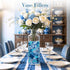 DomeStar 150PCS Premium Blue Fake Ice, Acrylic Ice Rocks Plastic Stones Crushed Ice Cubes for Vase Fillers Nautical