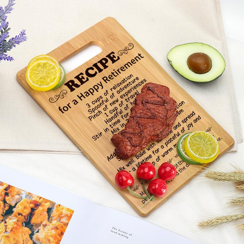 Retirement Gifts for Women and Men, Coworker Leaving Gifts, Happy Retirements Cutting Board for Colleagues