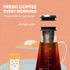 ovalware OVALWRE Airtight Cold Brew Iced Coffee Maker Pitcher, 1.0L / 34oz with Tea Infuser