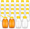 24 Pcs Clear Plastic Honey Bottles Plastic Skep Style Jar Honey Squeeze