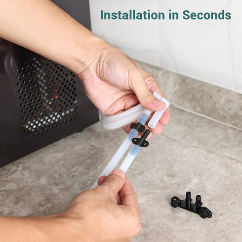 Gevi Household Drain Hose Extension for Nugget Ice Maker GIMN-1000, 1/4'' ID x 6 Feet, Durable Silicone Material