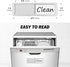 Dishwasher Magnet Clean Dirty Sign Shutter Only Changes When You Push It Non-Scratching Strong Magnet or 3M Adhesive Options Indicator Tells Whether Dishes are Clean or Dirty (Tiles White/Black)