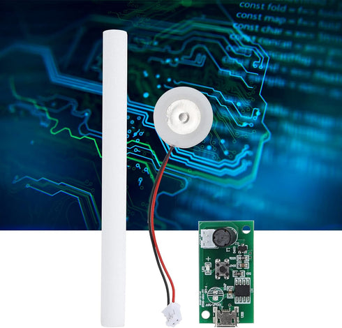 5V Mini USB Humidifier, DIY Kit Atomization Disc, USB Mist Maker with Timing Switch Control for Home Office