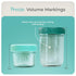 Mason Bottle Breast Milk Storage Glass (4oz & 8oz, 8-Pack) - Reusable Airtight Stackable Baby Food Jars with Lids