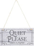 Stockroom Plus In Session Door Sign for Therapists - 5 x 10 in White PVC, 2 Pack Meeting In Progress & Quiet Please