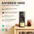 6 14 Oz (2.0 Tastyle Mini Hot and Iced Coffee Maker Single Serve, for K Cup and Ground, to Brew Sizes, with Recipe