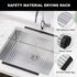 Roll Up Dish Drying Rack, Over The Sink Kitchen Rolling Dish Drainer, Foldable Sink Rack Mat (17.8"x11.8")