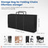 Huiyangteng 2 Pack -43" 11"W 29" Folding Chair Storage Bag,Beach Chair Bag,Chair Bags for Folding Chairs L x x H