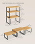 Set 3 Counter UKCS014YL03 SONGMICS Cabinet Organizer Shelf, of Kitchen Shelves, Kitchen Storage, Spice Rack, Stackable