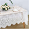 SoarDream White Lace Tablecloth, 60x120 Inches Rectangular Wedding Tablecloth Classic Vintage Lace Fabric