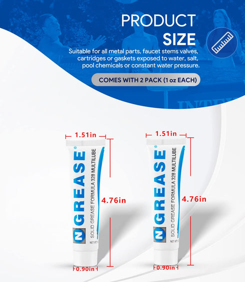 SPX0327 2 Swimming 2 oz Replacement for Hayward Ounce Waterproof Pool Lube for Pool Metal Parts O-Ring Gasket Silicone