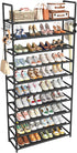 Simple Trending Tall Shoe Rack Storage Holds 40 Pairs, 10 Tier Shoe