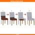 Set 4, Velvet Chair Covers for Dining Chair of Stretchy Soft Parson Chair Covers Removable Washable Kitchen Dining Room