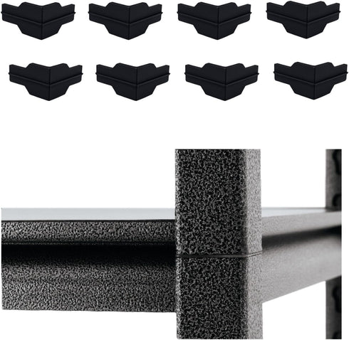 Whalen Post Insert Corner Connector for Shelving Costco (8 Units) in Black