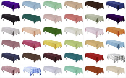 AK TRADING CO. 60 x 102-Inch Rectangular Polyester Tablecloth, Wrinkle-Resistant, Sage Party Table Cover
