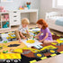 2x3 Construction Rugs for Boys Room Feet, Play Rug for Cars and Trucks Car Mat for Kids Floor Carpet for Indoor