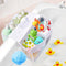Generic Cerpourt Baby Bath Toys Storage, Saddle Shape 4 Compartment Mesh Bath Toy