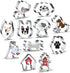 Dog Cookie Cutter Set of 11 - Metal Animal Biscuit Molds, Includes Corgi, Poodle, Labrador, and More