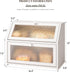Countertop STDDRE Bread Box for Kitchen Bin Double Layer Bread Box Storage Container Extra Large Capacity Farmhouse
