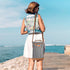 Tirrinia 2 Bottle Wine Gift Tote Carrier, Leakproof & Insulated Padded Wine Cooler Bag for Travel, Black Stripe