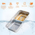 Brown Electric Lunch Box Food Heater, 270W 304 Stainless Steel, 1000mL Capacity for Adults/Work