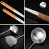FJNATINH Wok Spatula and Ladle Tool Set, 17in Stainless Steel Spatula and Soup Ladle